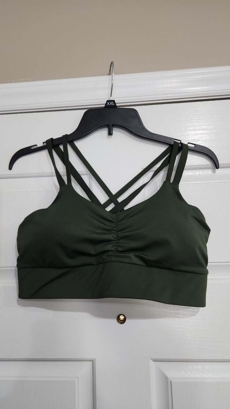 Handful Double Down Bra JunipHer Green Size L
